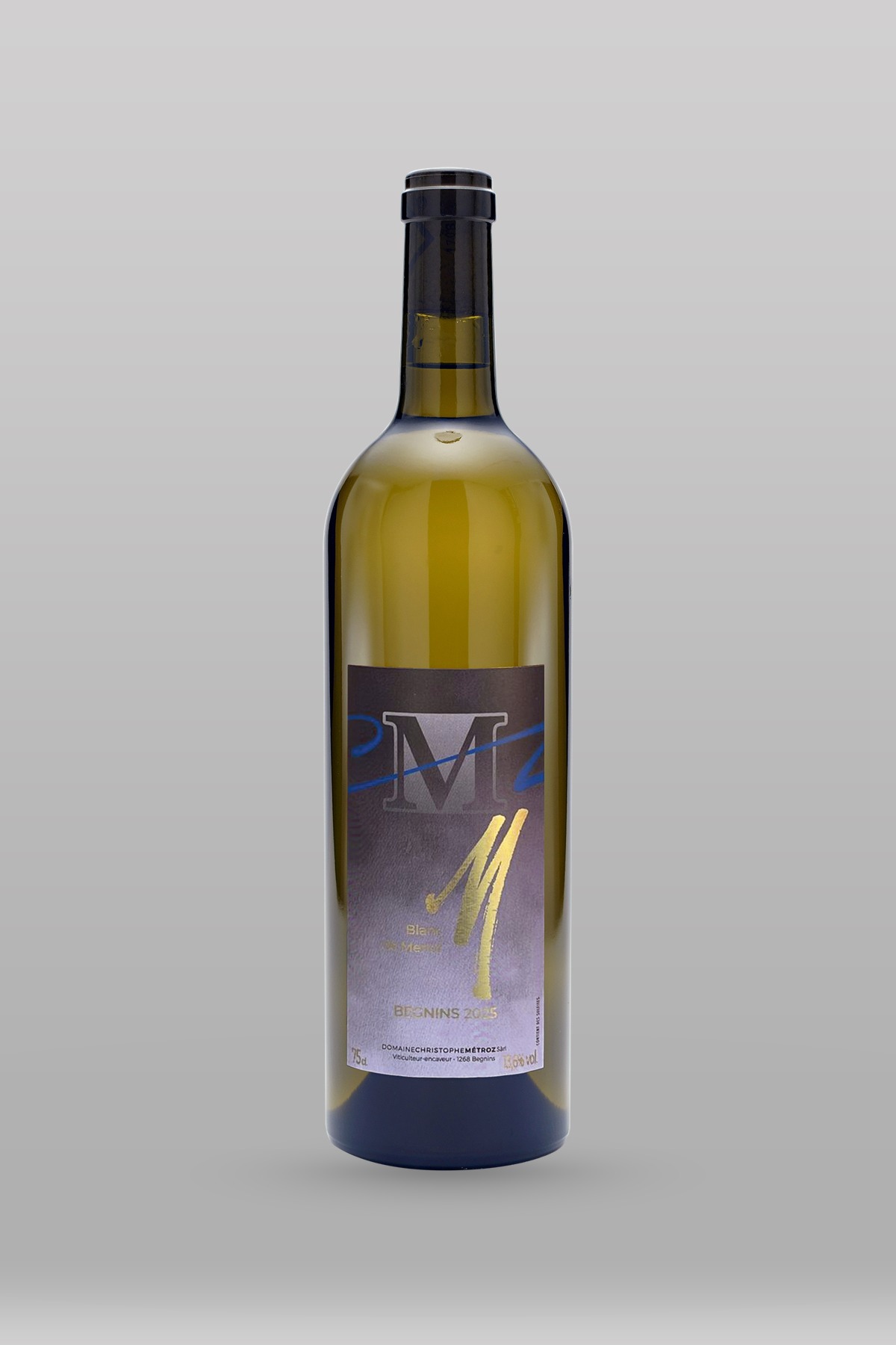 Bouteille CMZ M, Blanc de Merlot, Domaine Chris Métroz